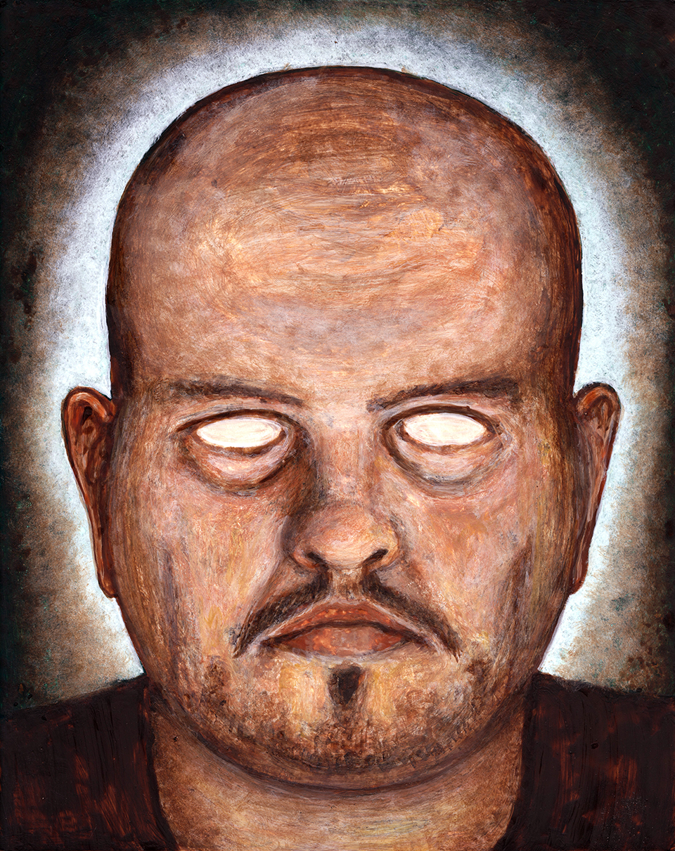 Self-Portrait in Egg Tempra